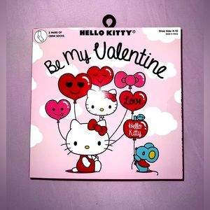 Hello Kitty Be My Valentine socks